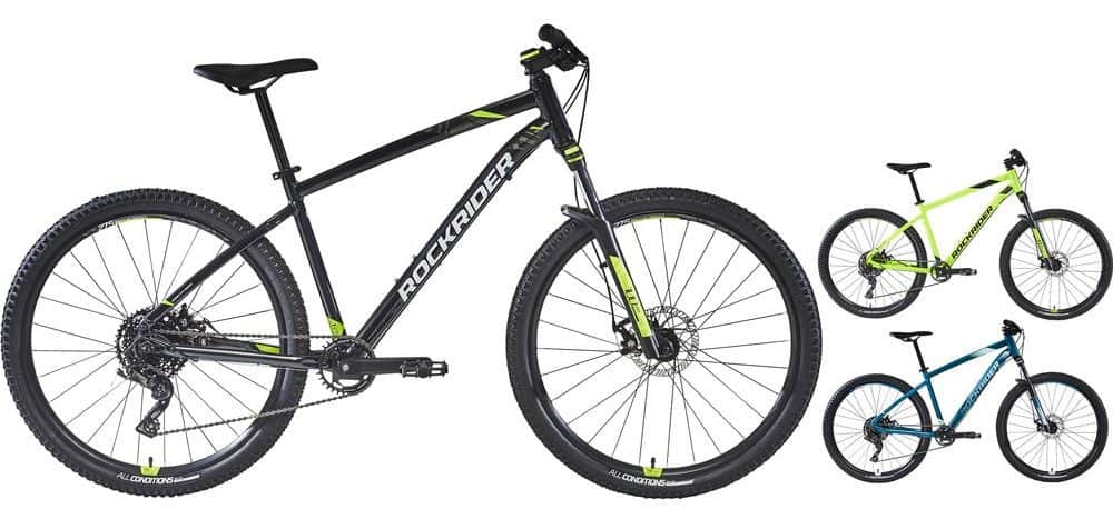 ROCKRIDER VTT ST 530 MDB NOIR JAUNE 27,5